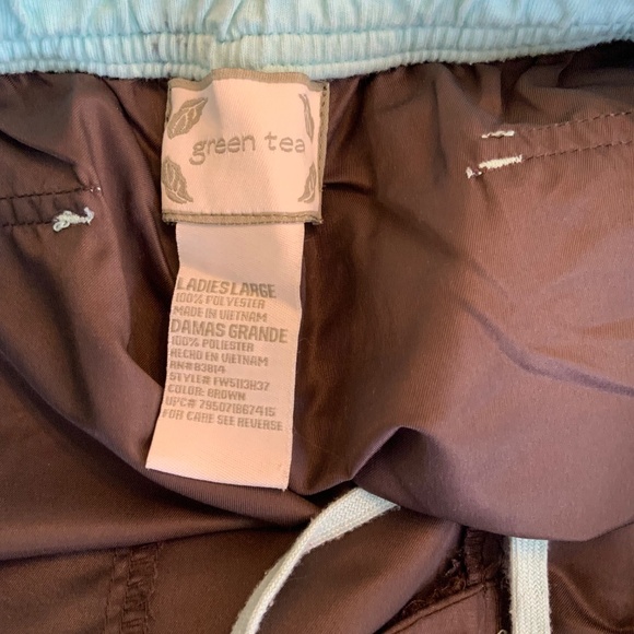 Green Tea Track Suit Brown and Aqua Size Large - Picture 6 of 16